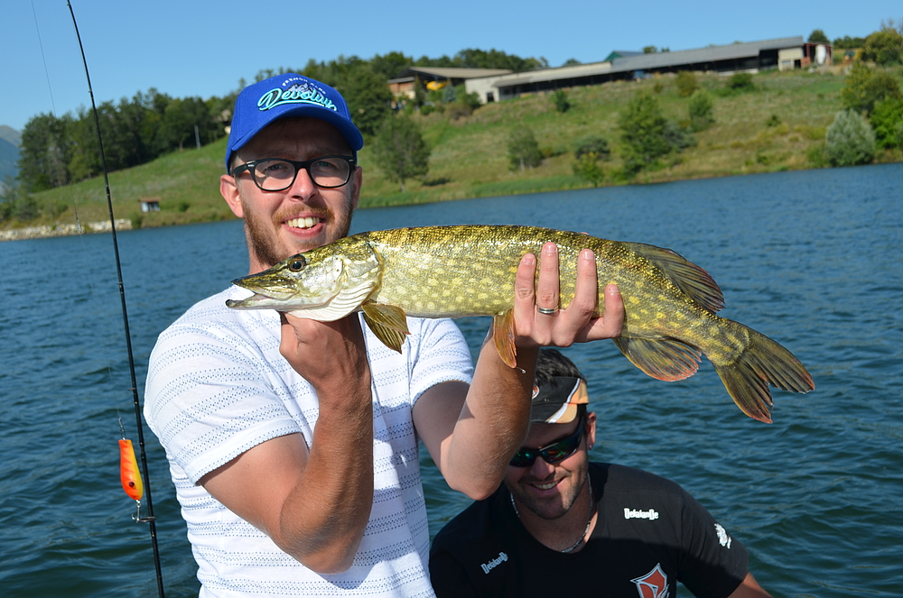 Brochet pris au leurre.