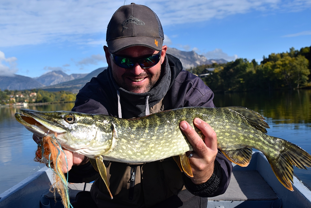 Brochet à la mouche.